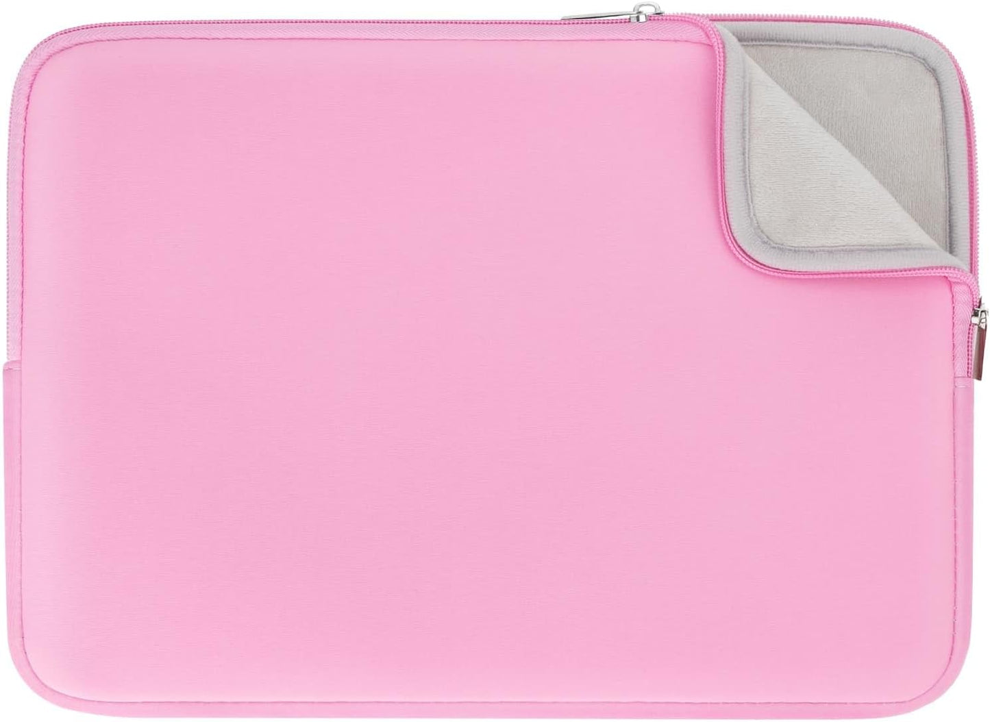 RAINYEAR 15.6 Inch Laptop Sleeve Protective Case Soft Lining Zipper Cover Padded Carrying Bag Compatible with 15.6" Notebook Computer Ultrabook Chromebook (Pink, Upgraded Version)