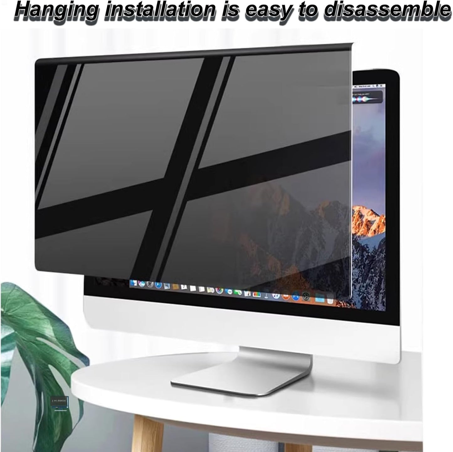 Hanging Computer Privacy Screen Protector Shield 25 inch 16:9 Widescreen Desktop Monitor, Anti Blue Light & Glare Filter - Compatible with LG Dell HP Acer and More (22.44X13.38 in)