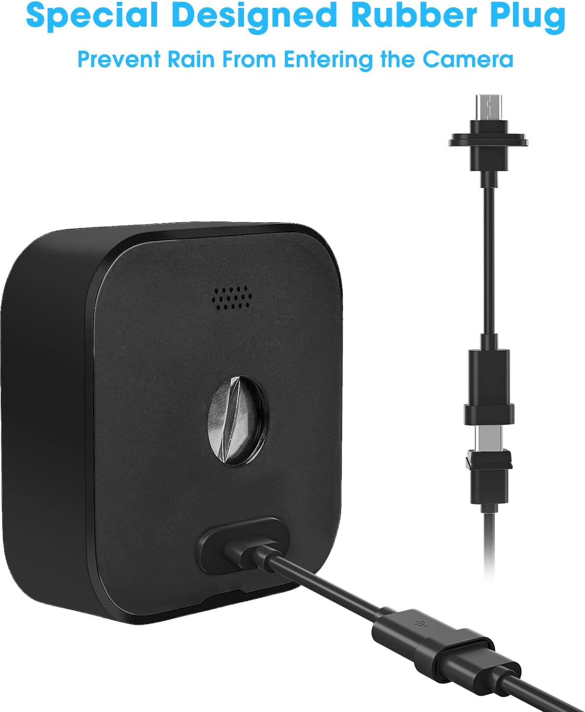 5W Solar Panel Compatible with Blink Outdoor 4(4th Gen)/Blink Outdoor(3rd Gen) XT3 & Blink XT2/XT Camera, Blink Solar Panel Charger with 13.1ft Cable Rubber Plug, IP65 Waterproof, Secure Mount, 4 Pack