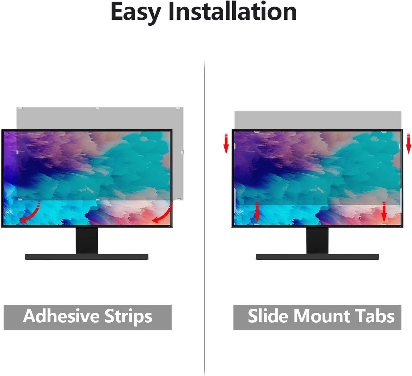 Computer Privacy Screen Protector 27 Inch with Hp Dell Acer Asus Samsung LG and More, Removable Security Shield Filter for 16:9 Aspect Ratio Monitor Like ViewSonic Sceptre AOC Koorui BenQ(27" Diagonal 16:9 1 Pack)