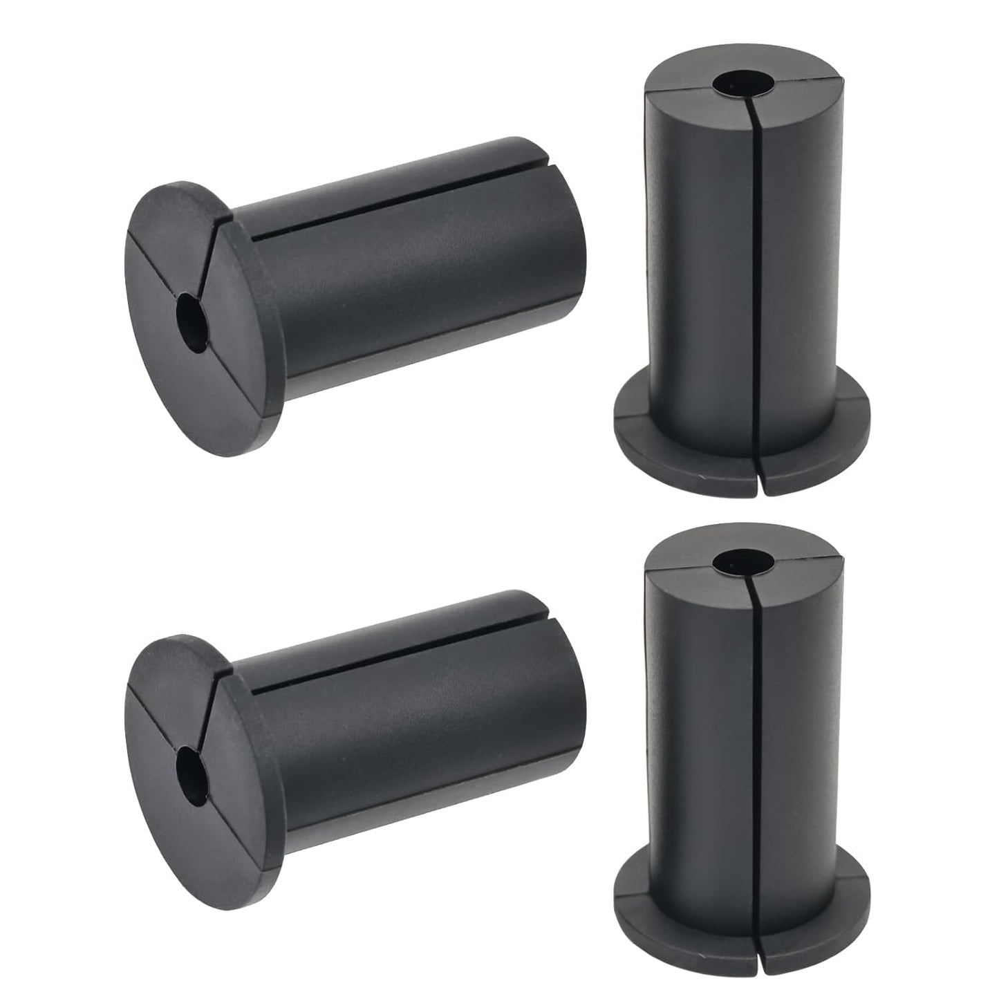 4pc Starlink Cable Grommet 1" Silicone Waterproof Wall Hole Pass Through Split Cable Bushings for TV Wire Ethernet Cord, Starlink Cable Routing Kit Accessories, 52.5mm/2.07" Ht, Black