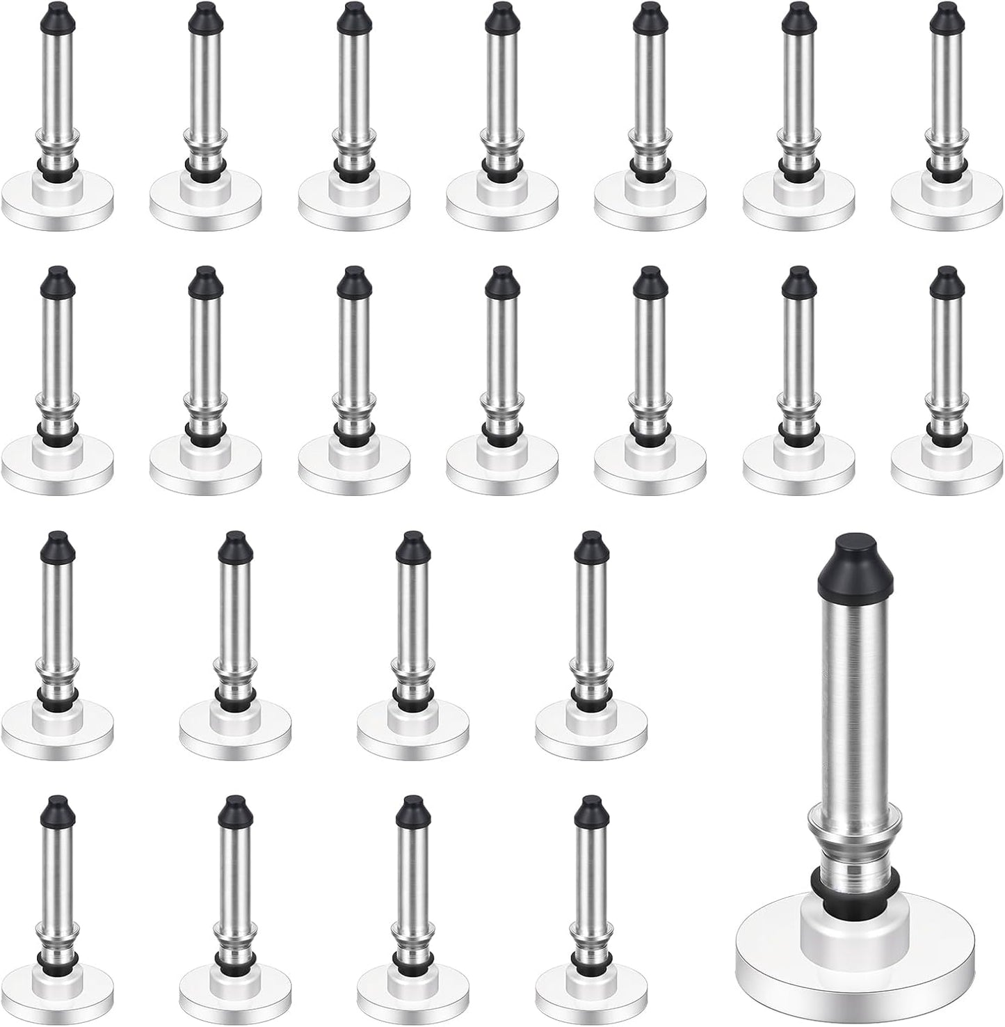 24pcs Stylus Tips Replacement Tips Only, High Precision Replaceable Stylus Pen Disc Tops, Silicone Round Stylus Pen Tip for Mobile Phones and Tablet PC Touch Screen Devices