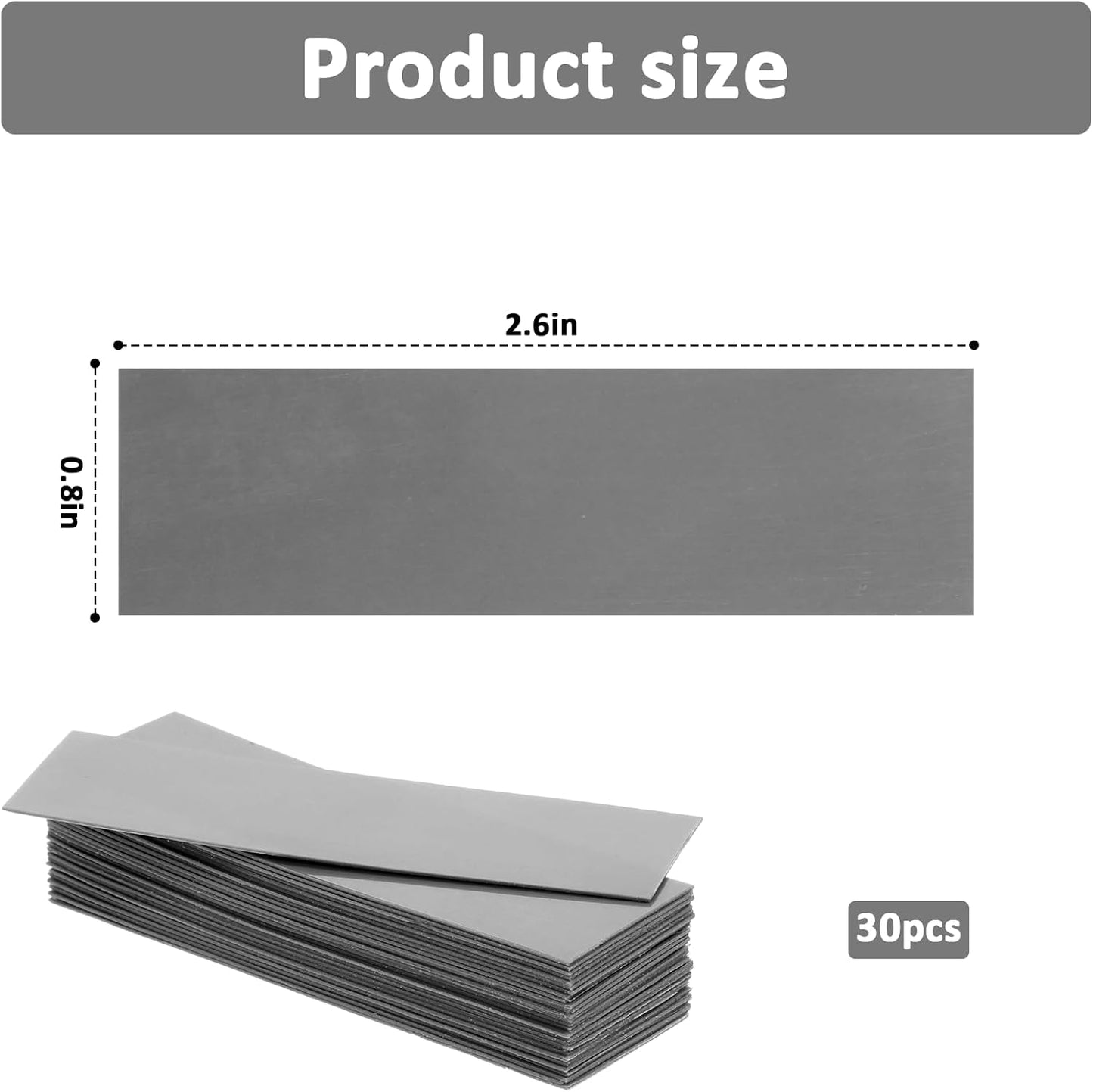 30 Pcs Silicone Thermal Pad, CPU GPU Thermal Conductive Silicone Pads Reusable Conductive Heatsink Pad for Chip LED Heat Conduction, Laptop Heatsink, 2.6 X 0.8 X0.1 Inch