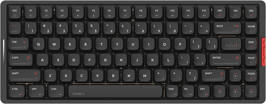 IQUNIX MQ80 Low Profile Mechanical Keyboard for Work and Gaming Tri Mode Wireless Wired CNC Aluminum Hot Swappable RGB Backlit Long Battery Life VIA Support (Black)
