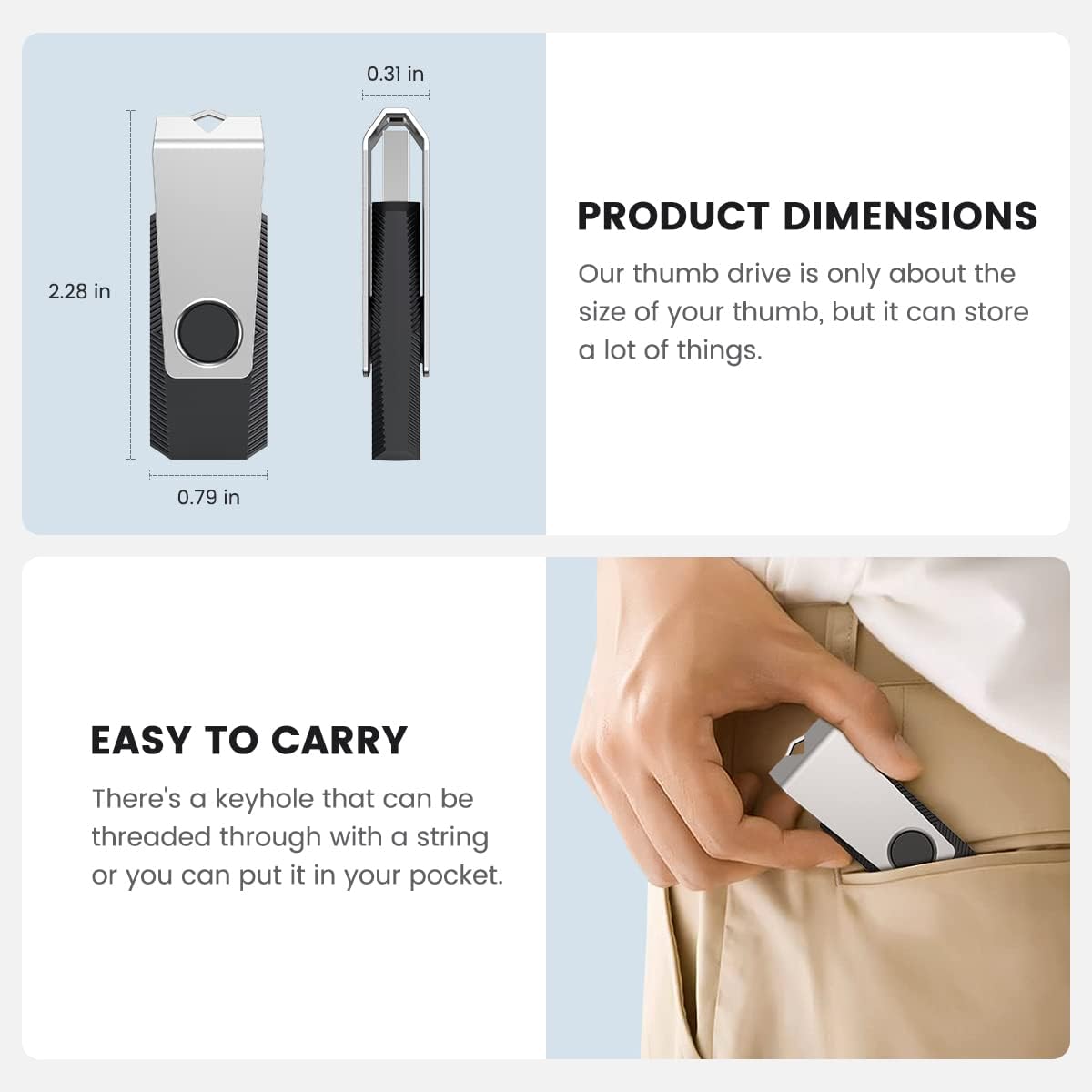 Aiibe 128GB USB 3.0 Flash Drive 5 Pack - 128GB Thumb Drive Multi Pack (128G, 5 Mixed Colors: Black, Red, Cyan, Green, Purple)