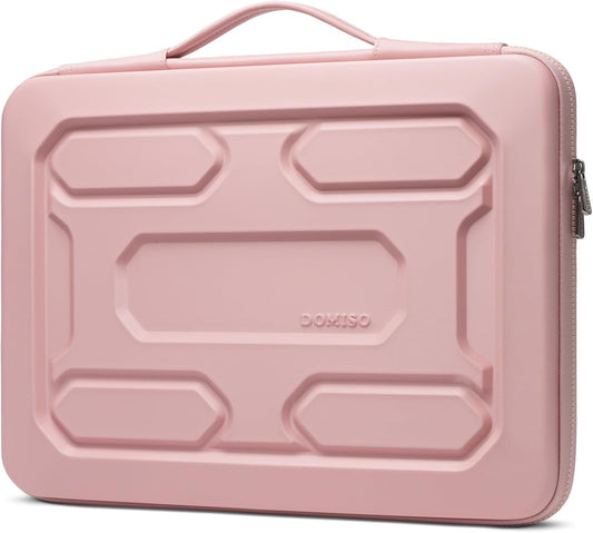 DOMISO 17 inch Laptop Sleeve with Handle Shockproof Waterproof EVA Protective Case for 17.3" ZBook Fury 17.3 G8/MSI GS73VR Stealth Pro/HP Envy 17/LG Gram 17"/ROG Strix GL702VS, Pink