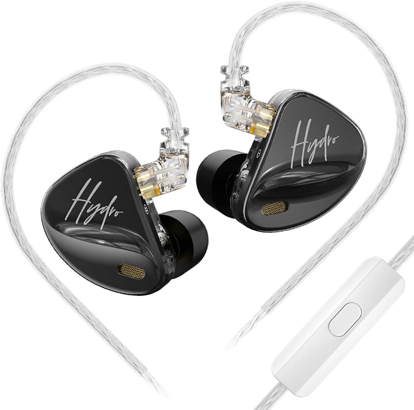 CCA Hydro in Ear Monitor Headphones with 4 Tuning Switches, 2DD 8BA Hybrid Driver Gaming Earbuds, HiFi Bass IEM Earphones for Musicians Singers Audio Engineers Audiophile Dj Drummers