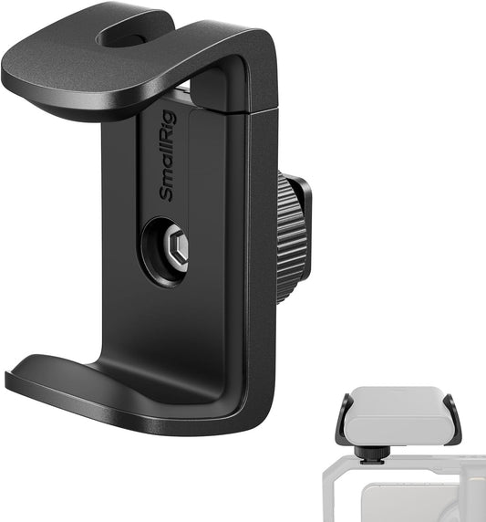 SMALLRIG Universal Power Bank Holder with Cold Shoe Mount, Adjustable Power Bank Clamp Mount for Camera Rig and Phone Cage and Handle - 4600