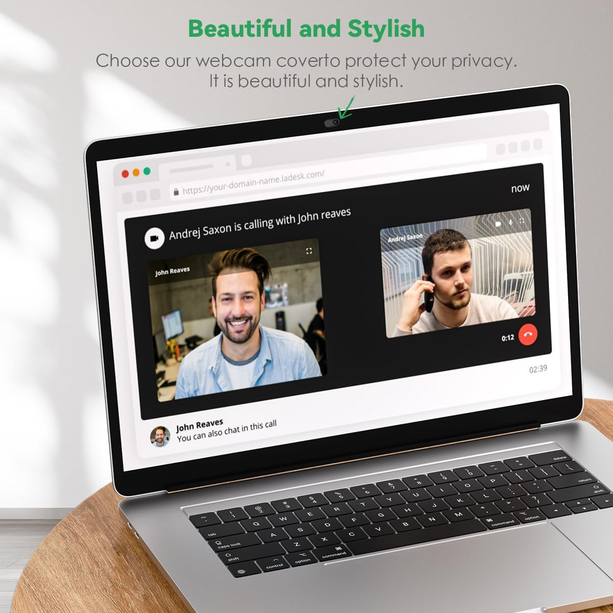 CloudValley Webcam Cover Slide[2-Pack], 0.023 Inch Ultra-Thin Metal Web Camera Cover for Macbook Pro, iMac, Laptop, PC, iPad Pro, iPhone 8/7/6 Plus, Protect Your Visual Privacy [Black]