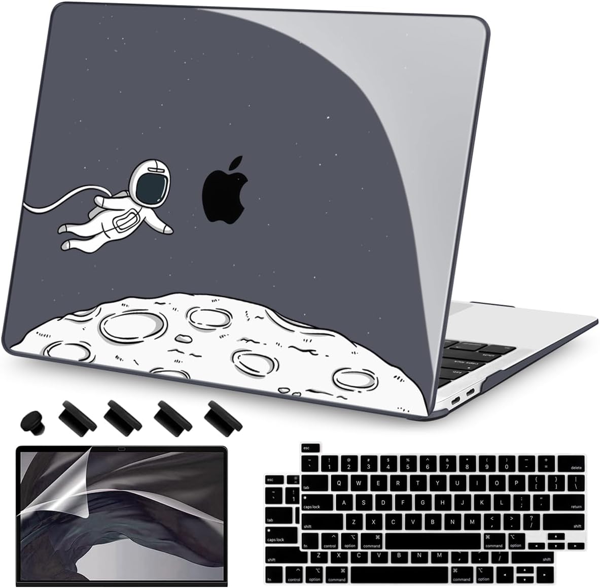 Teryeefi Compatible with MacBook Pro 13 inch Case M2 M1 2024, 2023, 2022-2016（A2251 A2289 A2159 A1989 A1708 A1706 with Touch Bar, Plastic Hard Shell Cover for 13" MacBook Pro, Floating Astronaut