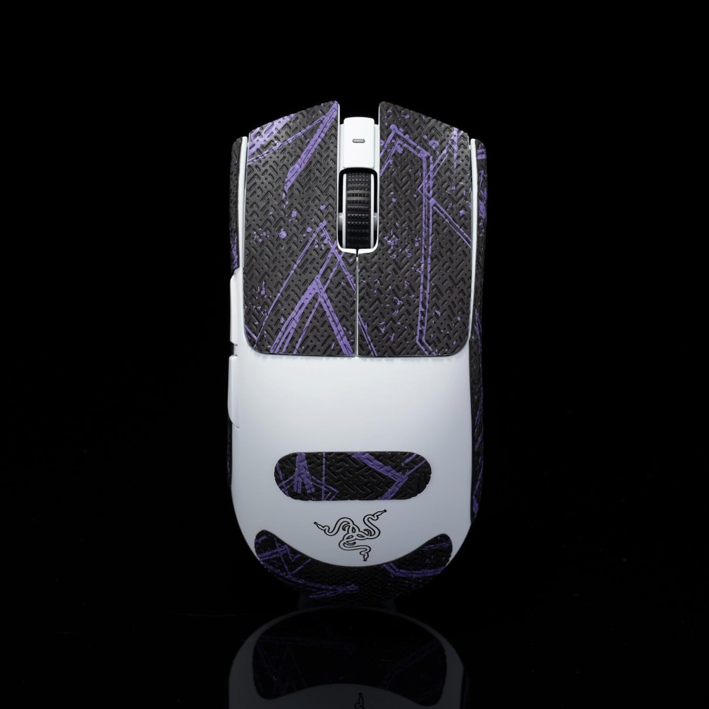 Grip Tape for Razer Viper V3 Pro - Anti-Slip,Enhanced Control, Sweat Resistance,Improves FPS Gaming Grip & Mouse Protection [Pre-Cut] Black Purple