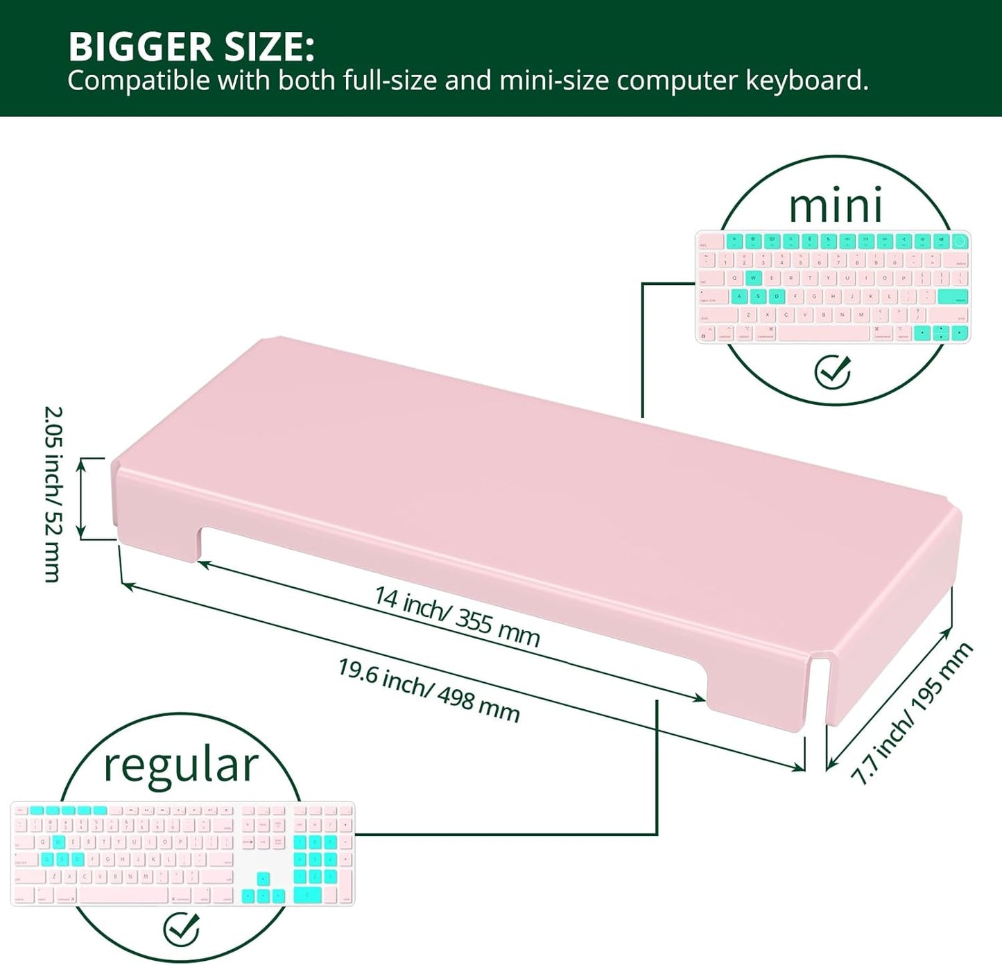 Acrylic Computer Keyboard Cover, Mechanical Keyboard Dust Cover PC Keyboard Cat Protector, Cat Keyboard Protector (1 Pack, Lightpink)