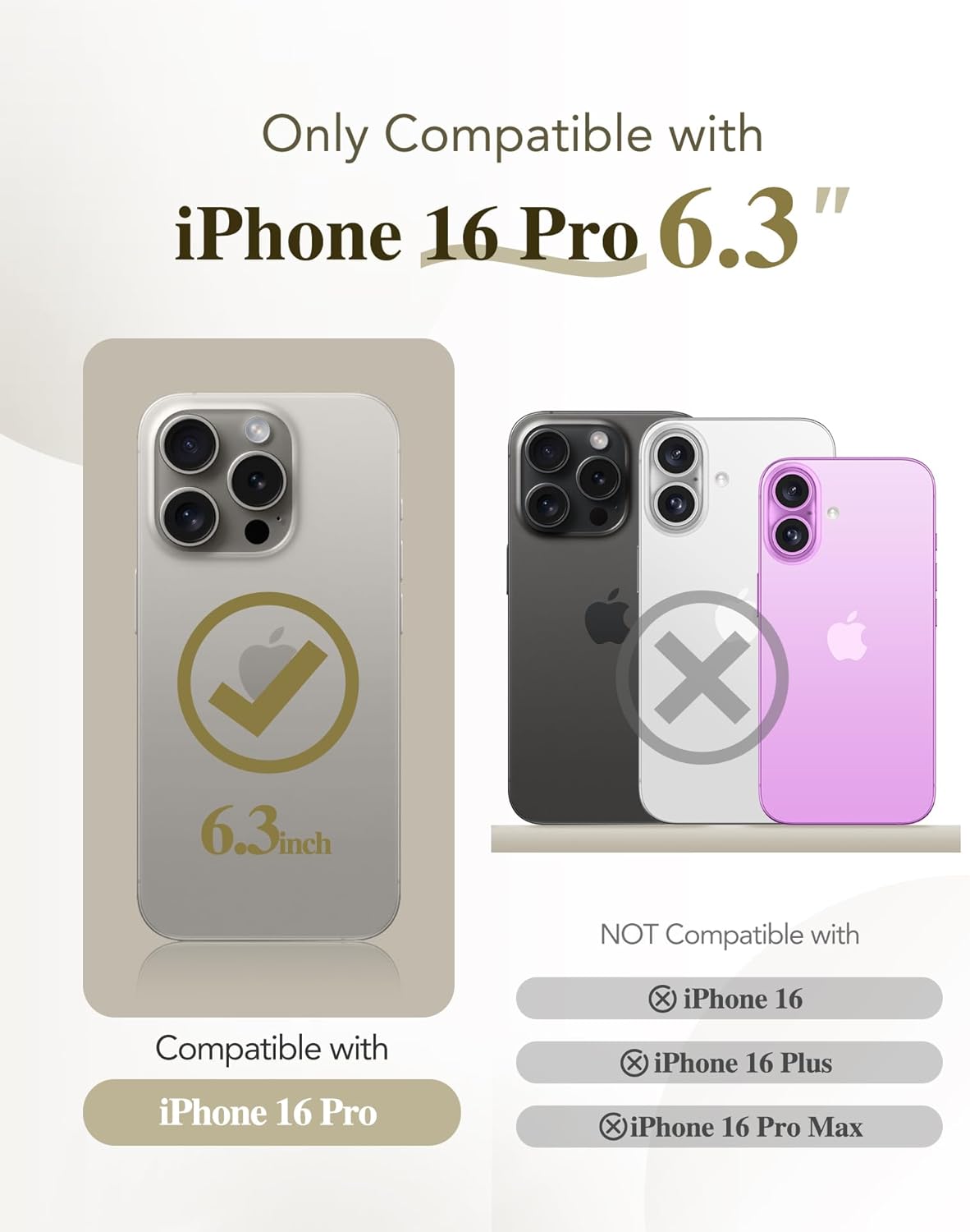 BERFY Magnetic for iPhone 16 Pro Case, Compatible with Magsafe, Built-in 9H Tempered Glass Screen Protector & Upgraded Camera Protection, Full-Body Plating Shockproof Phone Case for 16 Pro 6.3", Grey