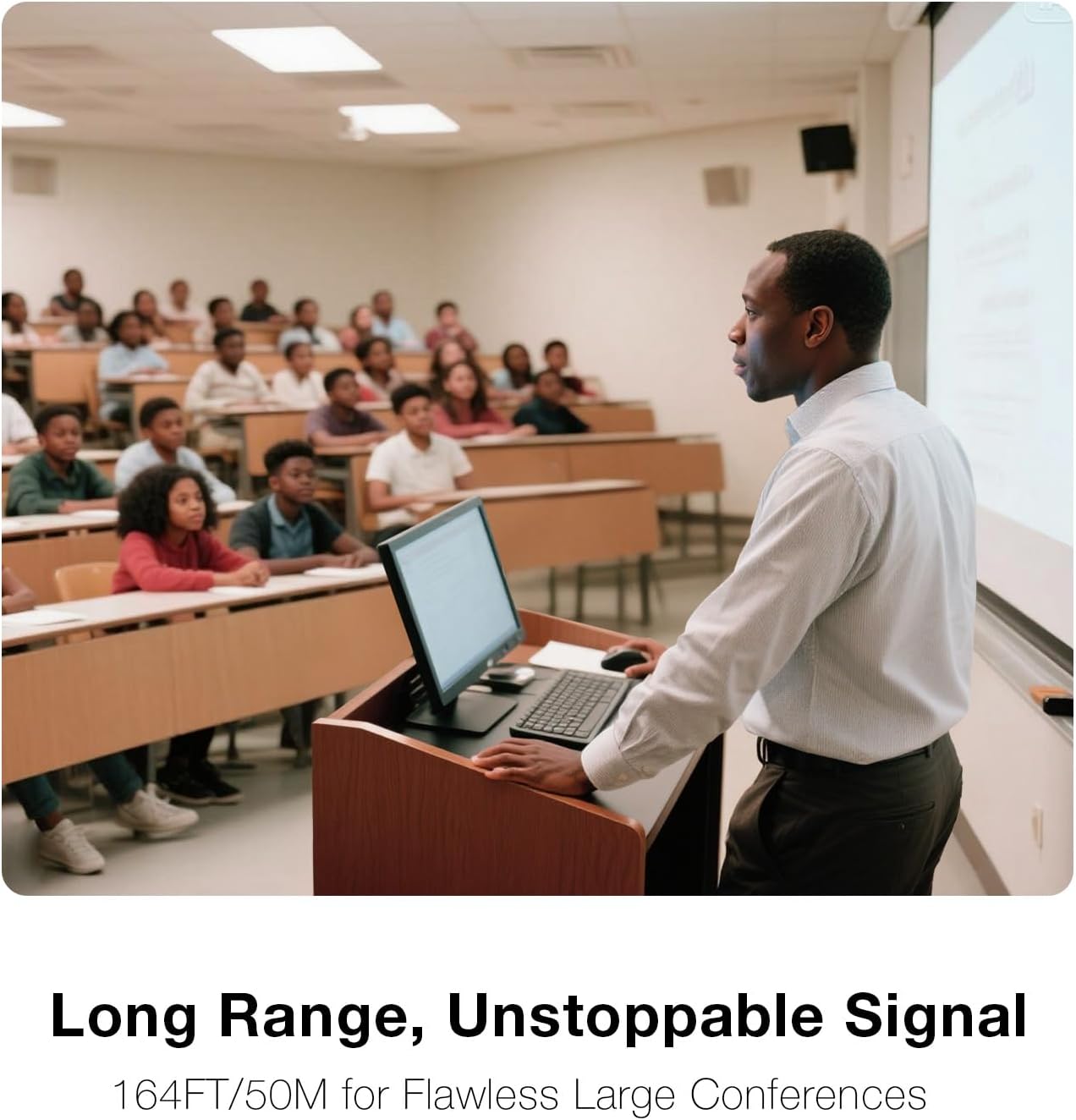 2025 Upgrade Wireless HDMI Transmitter and Receiver 328FT/100M, 2.4G/5G Wireless HDMI with LED Display, 4K Decode 1080P 60Hz, Plug&Play for Video and Audio to Monitor from PC/Mac/iPad/iPhone Pro Max