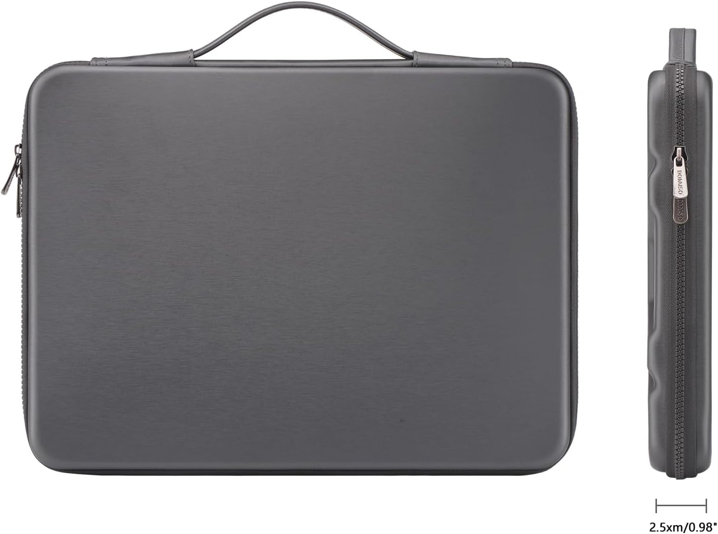DOMISO 15.6 inch Laptop Sleeve with Handle Shockproof Waterproof EVA Protective Case for 15.6" Yoga 720 IdeaPad 310 320 ThinkPad T570/Legion 5 Gen 6/HP Envy 15/15.6" Notebooks, Dark Grey