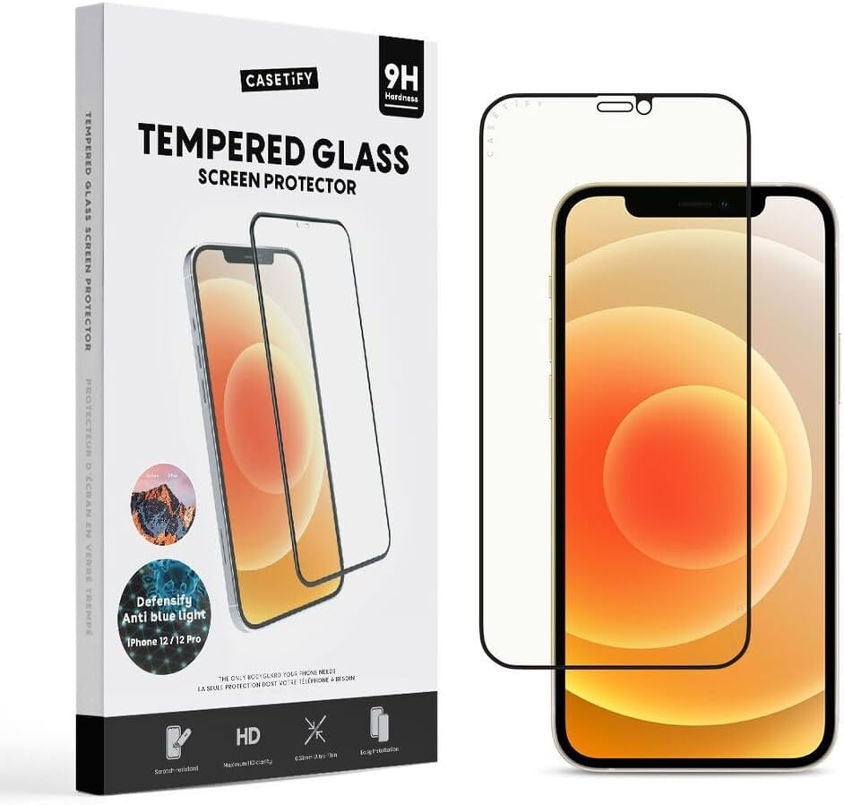 CASETiFY Impact Anti-Blue Light Screen Protector [Tempered Glass] for iPhone 13 Pro Max/14 Plus