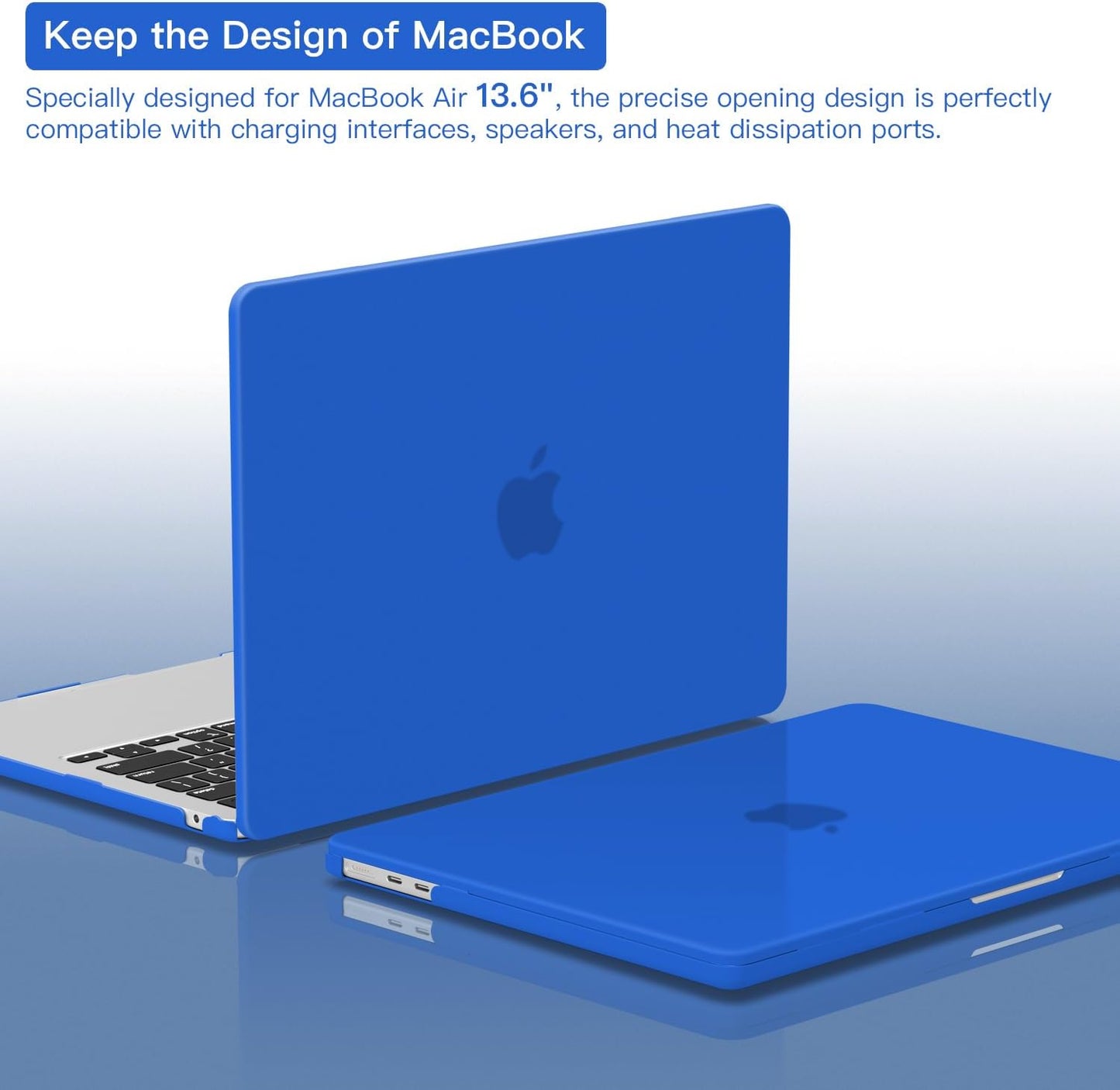 CISSOOK Compatible with MacBook Air 13.6 inch 2022 2023 2024 2025 Release M2 Model A2681 M3 A3113 A3240 M4, Plastic Hard Shell Case for MacBook Air 13.6 inch with Liquid Retina Display Touch ID