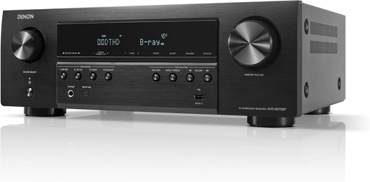 Denon AVR-S570BT 5.2 Channel AV Receiver - 8K Ultra HD Audio & Video, Enhanced Gaming Experience, Wireless Streaming via Built-in Bluetooth, (4) 8K HDMI Inputs, Supports eARC, HD Setup Assistant