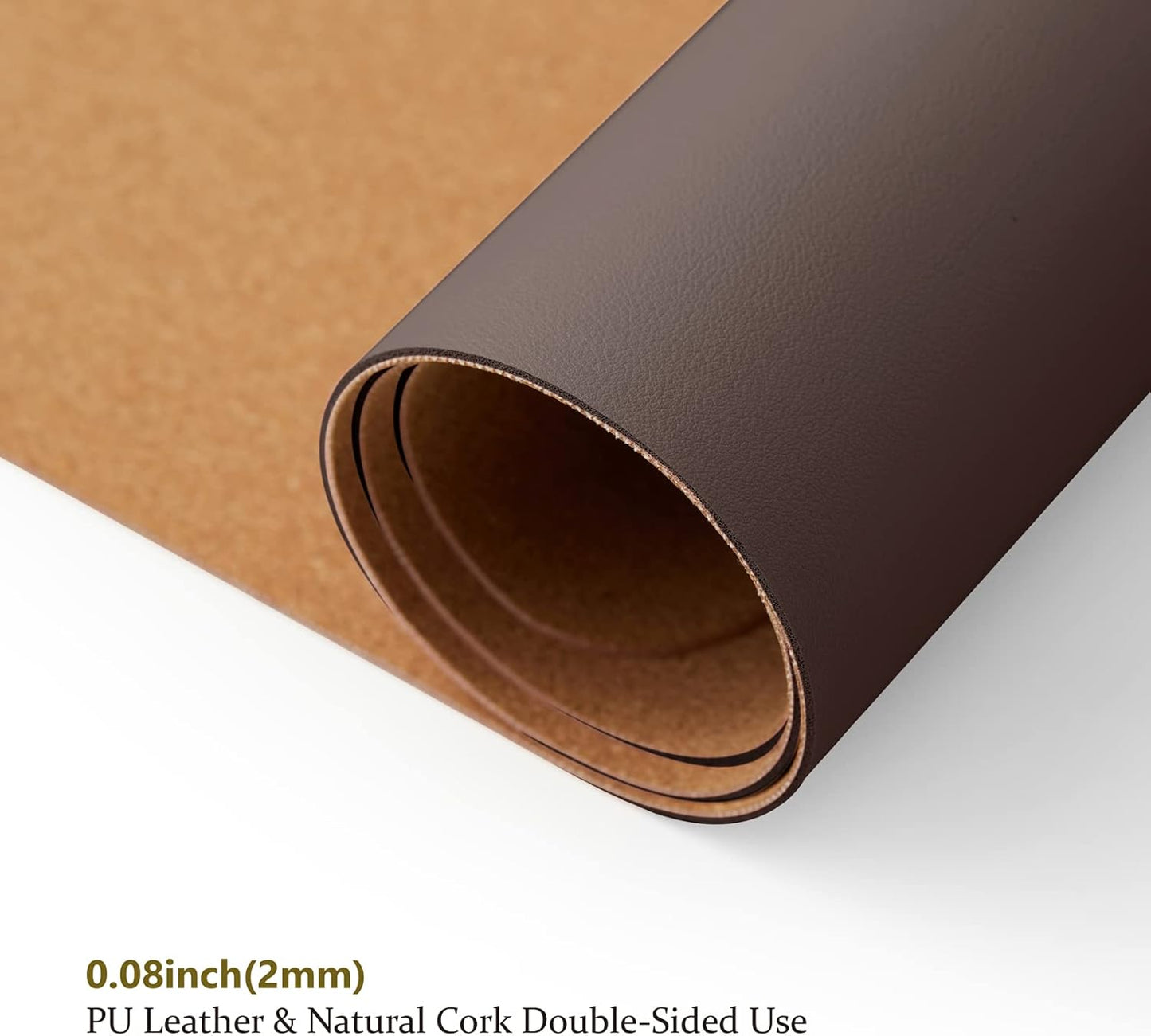 Cork Desk Mat - Dual-Sided Desk Pad for Office and Home - Desk Organization and Accessories - Ideal for Large Mouse Pad and Desk Mats on Top of Desks(Coffee,36"x 17")