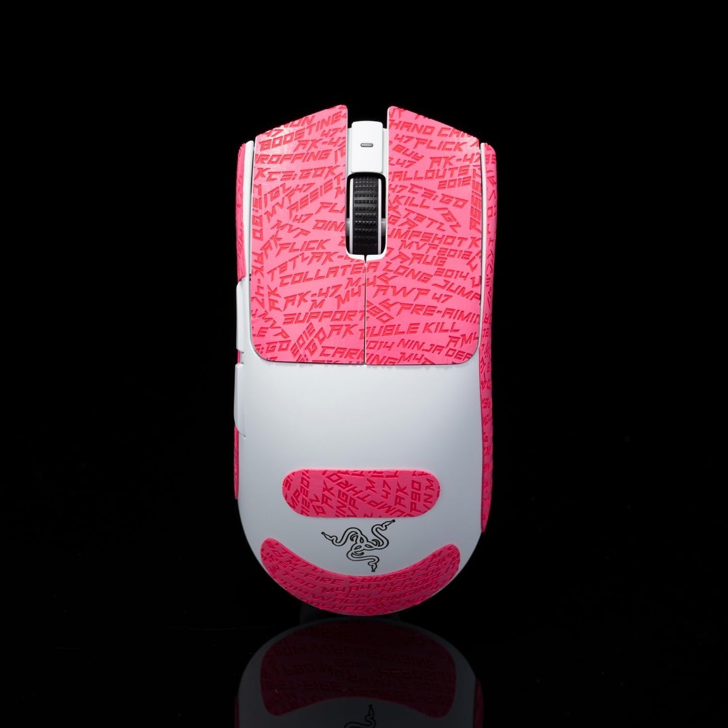 Grip Tape for Razer Viper V3 Pro - Anti-Slip,Enhanced Control, Sweat Resistance,Improves FPS Gaming Grip & Mouse Protection [Pre-Cut] CS Pink