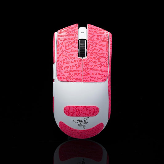 Grip Tape for Razer Viper V3 Pro - Anti-Slip,Enhanced Control, Sweat Resistance,Improves FPS Gaming Grip & Mouse Protection [Pre-Cut] CS Pink