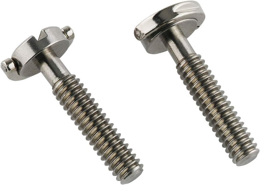 E-outstanding D Ring Hinged Screw 2PCS 1/4-20 Thread D-Ring Stainless Steel Camera Fixing Screws for Camera Tripod Monopod QR Plate 30mm Length