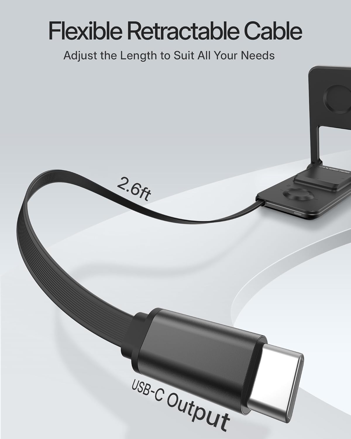 3 in 1 Charging Station for Apple Devices, Magnetic Wireless Charger Stand, 15W Foldable Travel Charging Dock for iPhone 16e 16 15 14 13 12 Pro Max Plus & Apple Watch & AirPods 4 3 2 Pro, Black