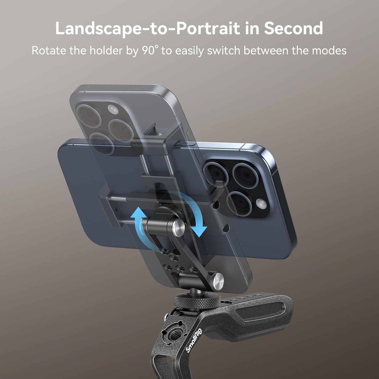 SmallRig Phone Support for DJI Stabilizers, Adjustment Phone Mount Adapter with 1/4"-20 Threaded Hole, Cold Shoe for DJI RS 4 Mini/RS 4 Pro/RS 3 /RS 3 Pro/RS 3 Mini/RS 2 / RS C2 / R S/R SC - 4301