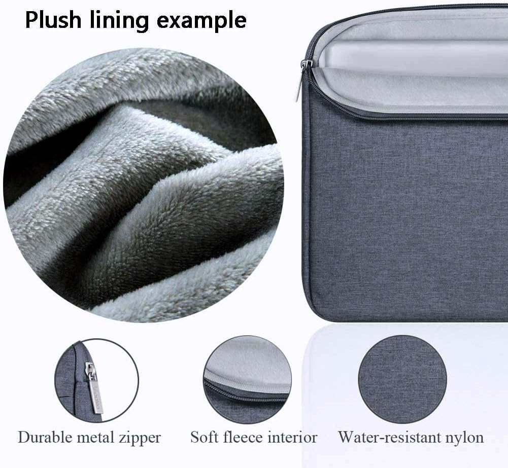 Voova Laptop Sleeve Carrying Case 13 13.6 Inch Compatible with MacBook Air 13 M1/M2/M3/M4, MacBook Pro 13/14, IPad Pro 13, Waterproof Slim Computer Cover Bag, Dark Grey
