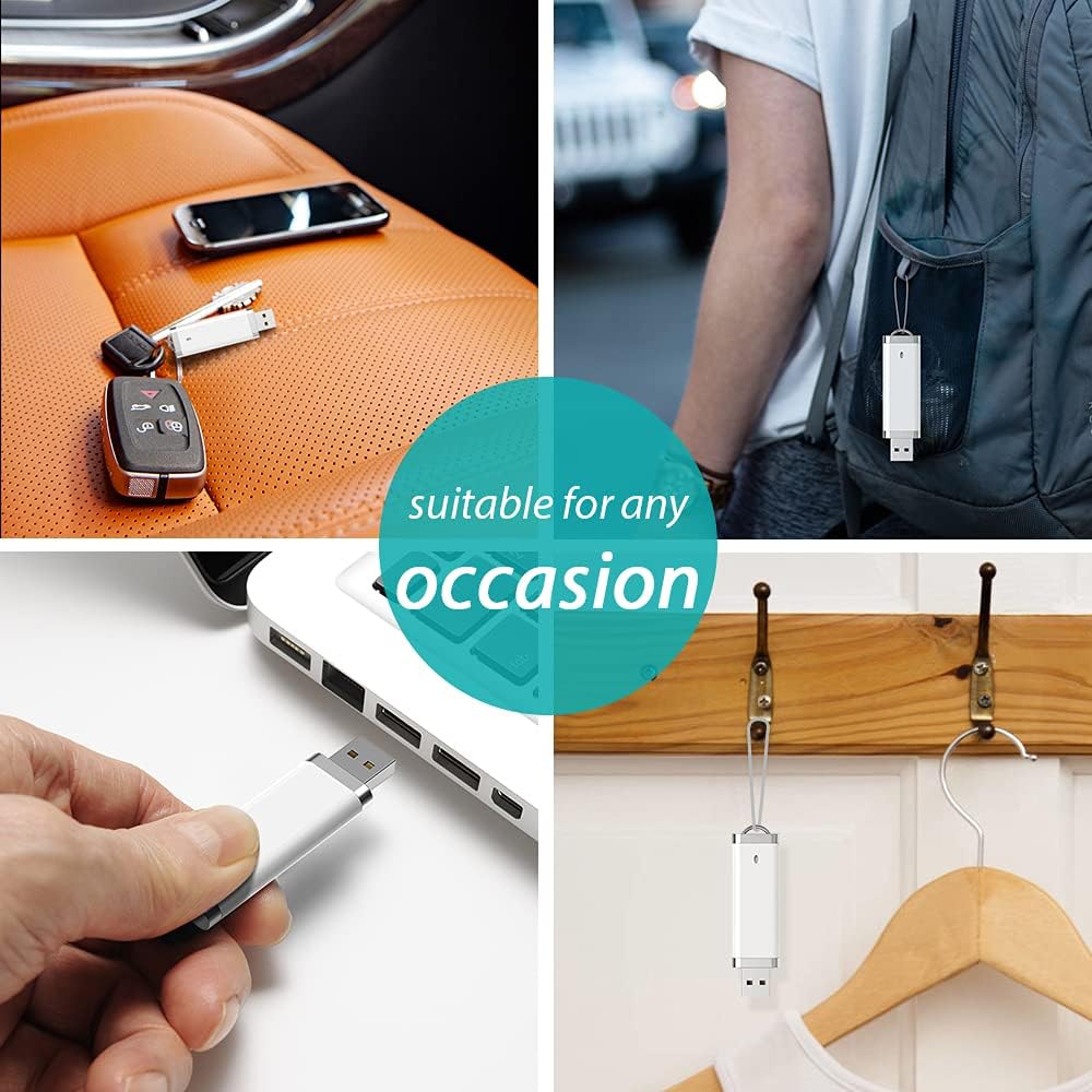 KEXIN 8 GB Flash Drive 10 Pack 8GB USB Flash Drive Thumb Drive Jump Drive Pen Drive Memory Stick 10 Pack White