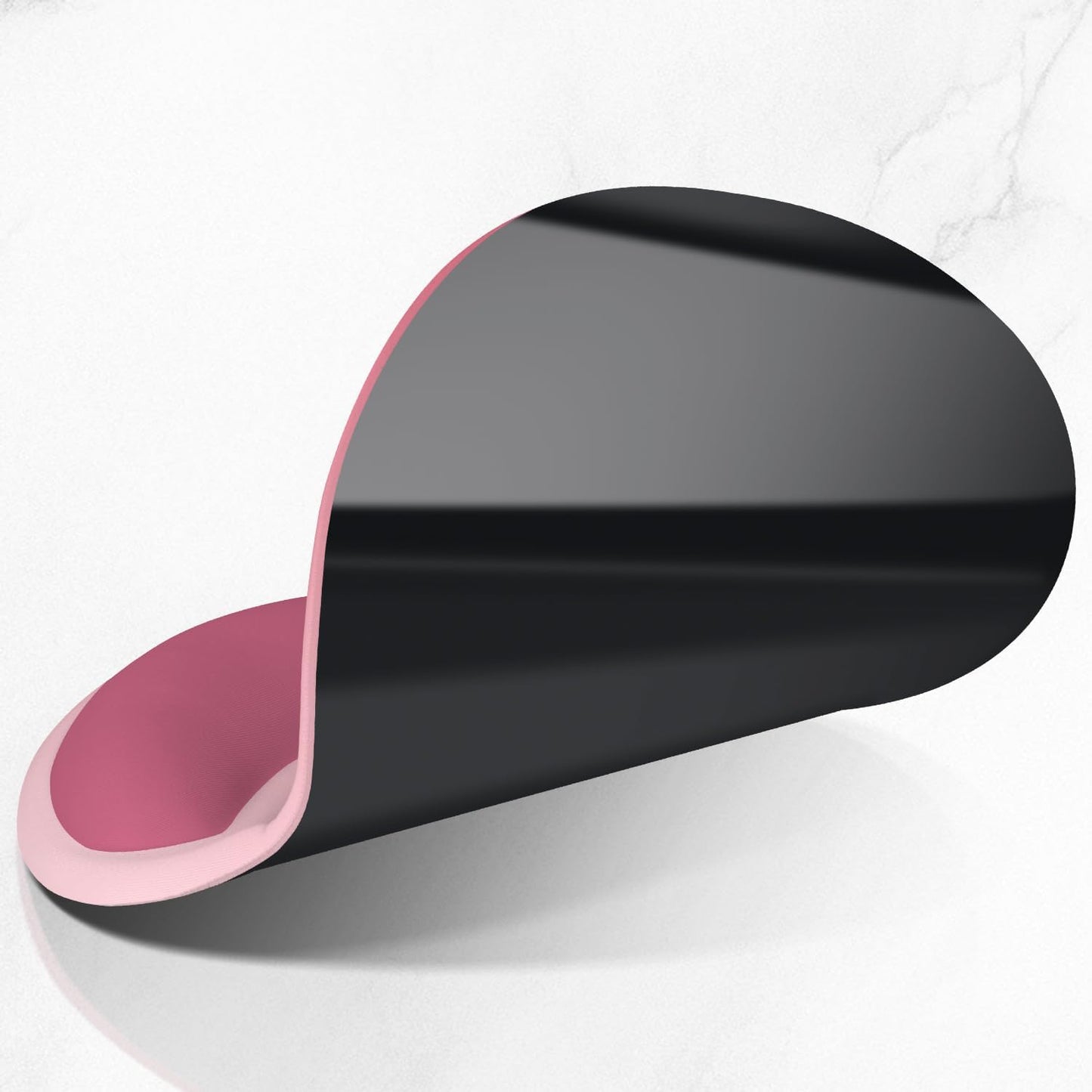 ITNRSIIET Ergonomic Mouse Pad with Comfort Gel Wrist Rest, Non-Slip PU Base, Smooth Textured Surface, Reduces Hand Fatigue & Wrist Pain, 8.7 x 7.2 Inch for Office Gaming Home, Pink Ombre