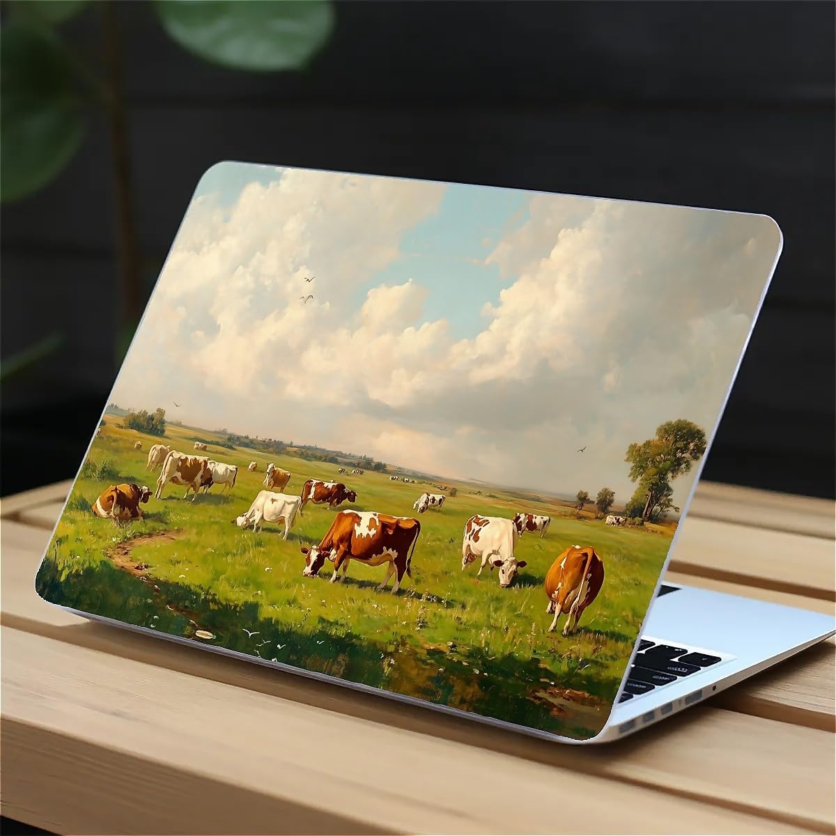 Compatible with MacBook Air 13.3 13.6 Inch Case 2022 2021 2020 2019 Plastic Hard Shell Case Cover,13.3 Pro(A1706/A1708/A1989/A2159/A2289/A2338), Cows and Sheep