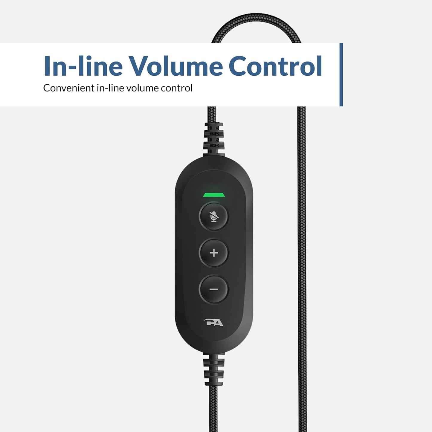 Cyber Acoustics USB-C Stereo Headset (AC-5014-10) – Durable, Crisp, and Clear Communication in Classrooms and at Home; in-Line Controls for Volume and Mic Mute - 10 Pack