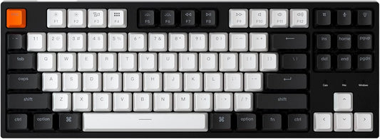 Keychron C1 Wired Mechanical Keyboard TKL, RGB Backlit with Double-Shot ABS Keycaps, 87 Keys Hot-Swappable Pre-lubed Linear Switch Compatible with Mac Windows