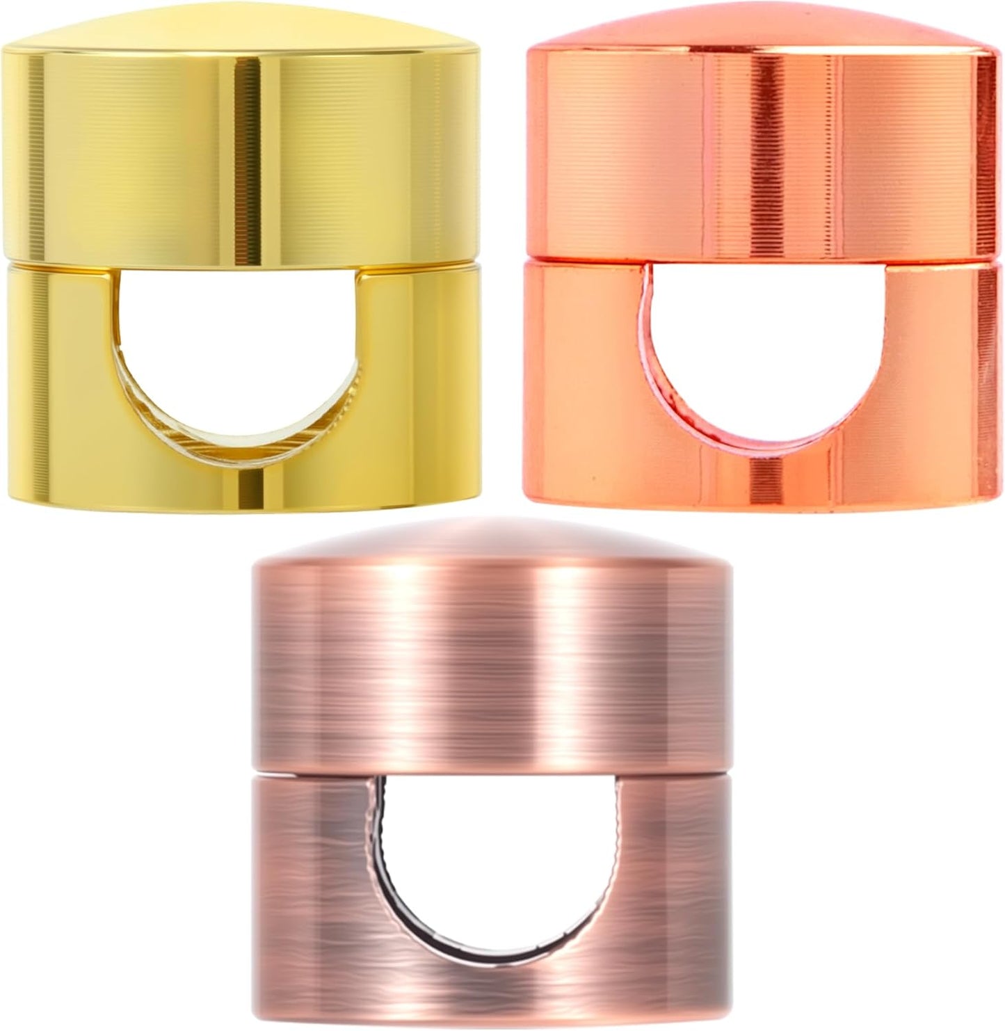 3 Sets Charger Holders for Cords, Adjustable Cable Anchor Holders, Adhesive Metal Cord Clips, Cable Management Wire Organizers for Desk, Office, Nightstand - Gold, Red Bronze, Rose Gold