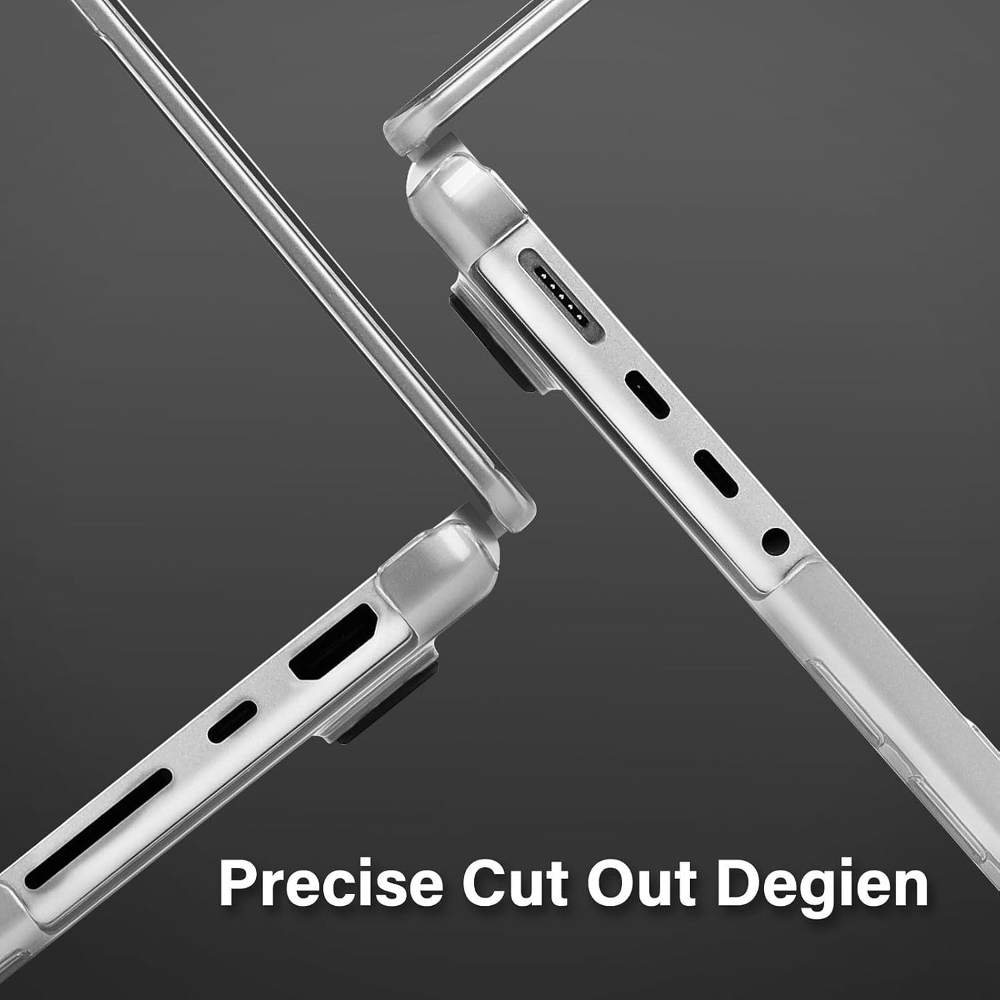 MOSISO Compatible with MacBook Pro 16 inch Case 2025 2024 2023 2022 2021 M4 M3 M2 M1 A3403 A3186 A2991 A2780 A2485, Natural Original Color Hard Case&Keyboard Cover&Screen Film&Type C, Frost Clear