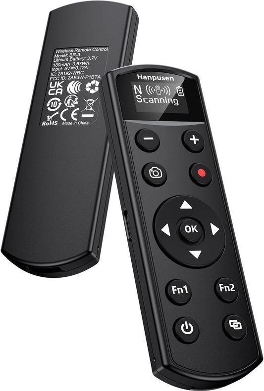for Nikon Camera Remote Control, Hanpusen Rechargeable Wireless Shutter Release with OLED Screen for Nikon Z6 III/Zf/Z5II/Z50/Z50 II/Z fc/P1000/P1100/P950/B600/A1000/Z6 II/Z30/Z5/Z7 II, Replace ML-L7