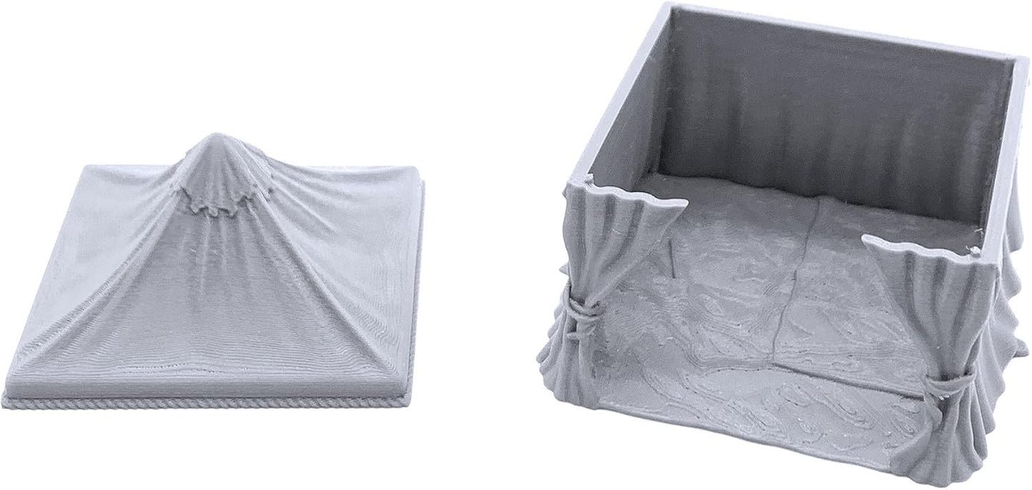 EnderToys Traveler's Camp II by Printable Scenery, 3D Printed Tabletop RPG Scenery and Wargame Terrain 28mm Miniatures