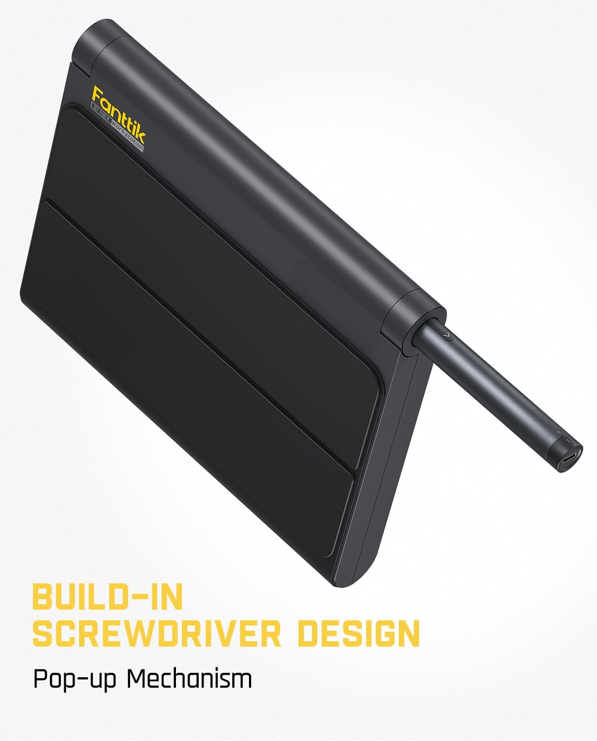 Fanttik Electric Screwdriver Kit, Precision Screwdriver Set, 64 Magnetic Bits, 12 Types Fix Tools, 0.05/0.2 N.m, Repair Tool for Phone Laptop Watch Electronics - E1 NEX Workstation