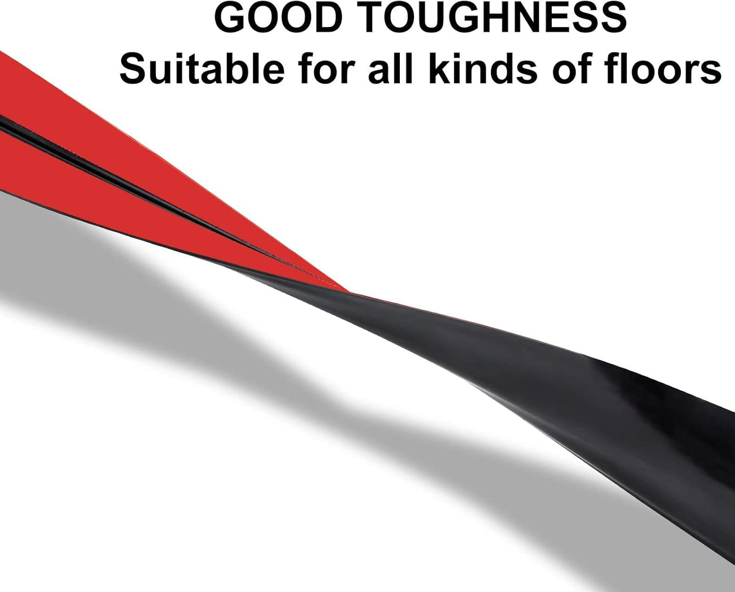 6.5Ft Floor Cord Cover Silicone Cable Protector Easy to Install Wire Organizer and Hider Ideal Extension Cord Cover for Home, Office, Garage (Black-6.5Ft)