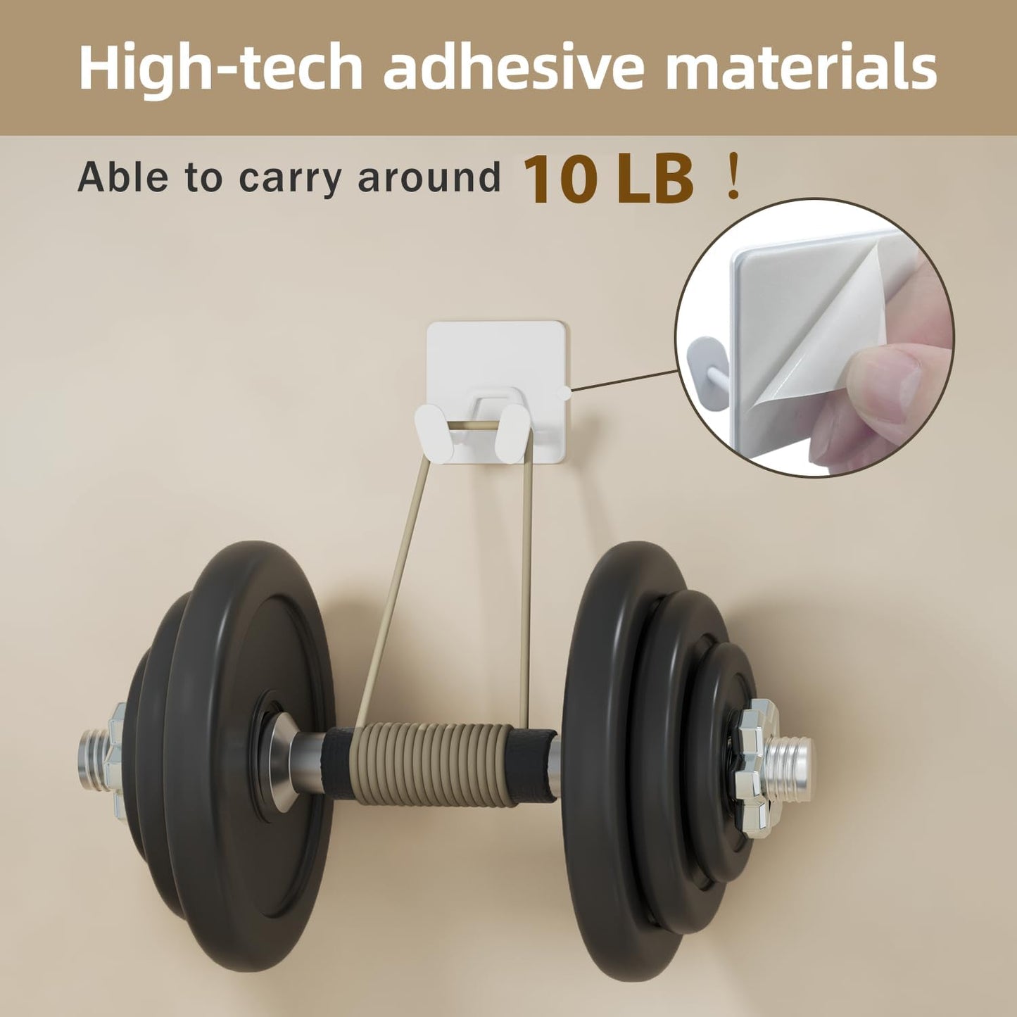 Adhesive Shower Hooks for Inside - Extra Sticky Stainless, Razor Holder Shower Accessories, Wall Mounted Self-Adhesive Double Hooks for Razor, Loofah, Towel, Shaver, Coat, Key, White, 4 Pack