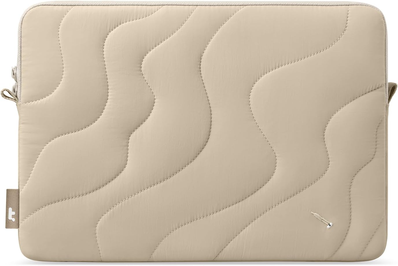 tomtoc 360 Protective Puffy Laptop Sleeve for 14-inch MacBook Pro M4/M3/M2/M1 Pro/Max A3112 A3401 A3185 A2992 A2918 A2779 2024, 13.5/13.8-inch Surface Laptop 7(Copilot+ PC)/6/5/4/3, Quilted Design