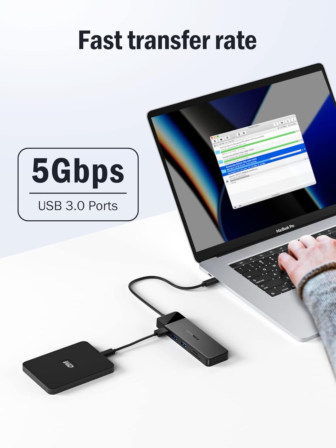 Lemorele USB C Docking Station for Laptop, 10 in 1 Triple Display Monitors Adapter w/4K Dual HDMI, 1080P VGA, 3 USB3.0/2.0, TF/SD 2.0, 3.5mm Audio, 100W PD, for MacBook, HP, Dell, Lenovo, Surface
