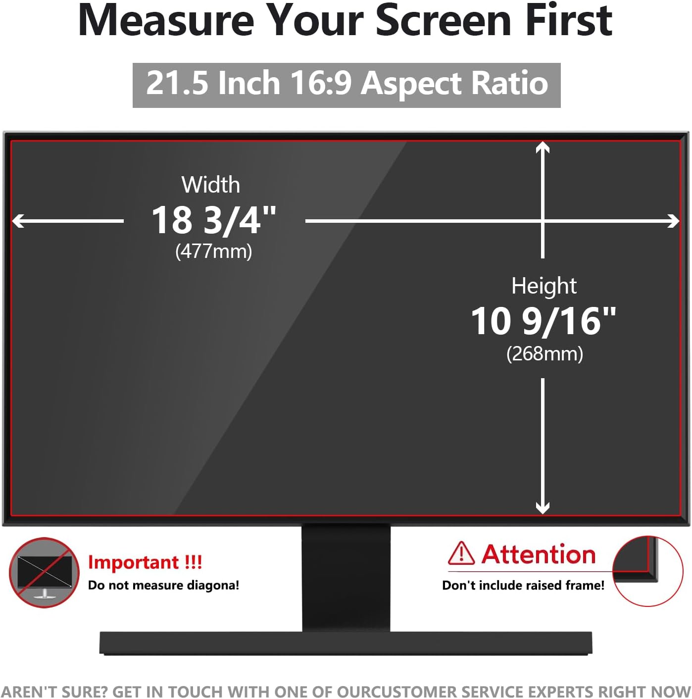 21.5 Inch Computer Privacy Screen Shield [2 Pack] for 16:9 Widescreen Desktop Monitor - Anti-Glare Blue Light Privacy Filter and Anti Spy Privacy Screen Protector Film