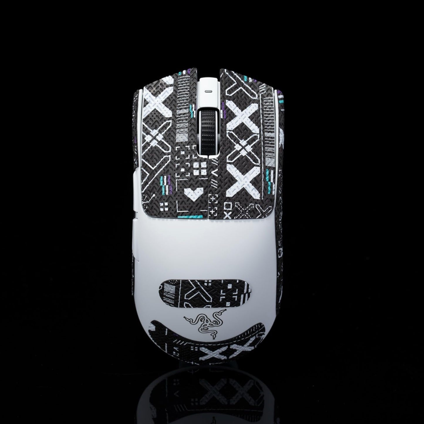 Grip Tape for Razer Viper V3 Pro - Anti-Slip,Enhanced Control, Sweat Resistance,Improves FPS Gaming Grip & Mouse Protection [Pre-Cut] Printsteam BW