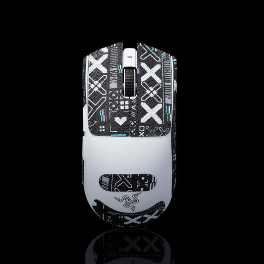 Grip Tape for Razer Viper V3 Pro - Anti-Slip,Enhanced Control, Sweat Resistance,Improves FPS Gaming Grip & Mouse Protection [Pre-Cut] Printsteam BW