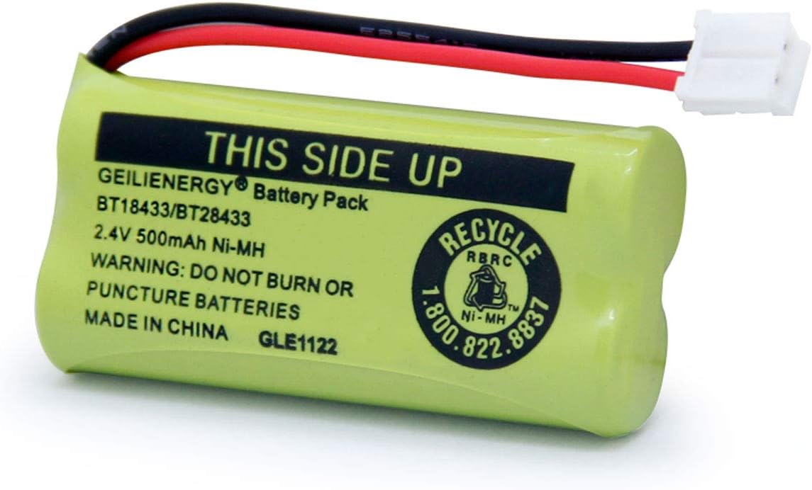 GEILIENERGY BT18433 BT28433 BT184342 BT284342 BT183348 BT283348 BT-1011 Replacement Battery Compatible for Phone CS6209 CS6219 CS6229 DS6151 89-1330-01-00 CPH-515D(Pack of 3)