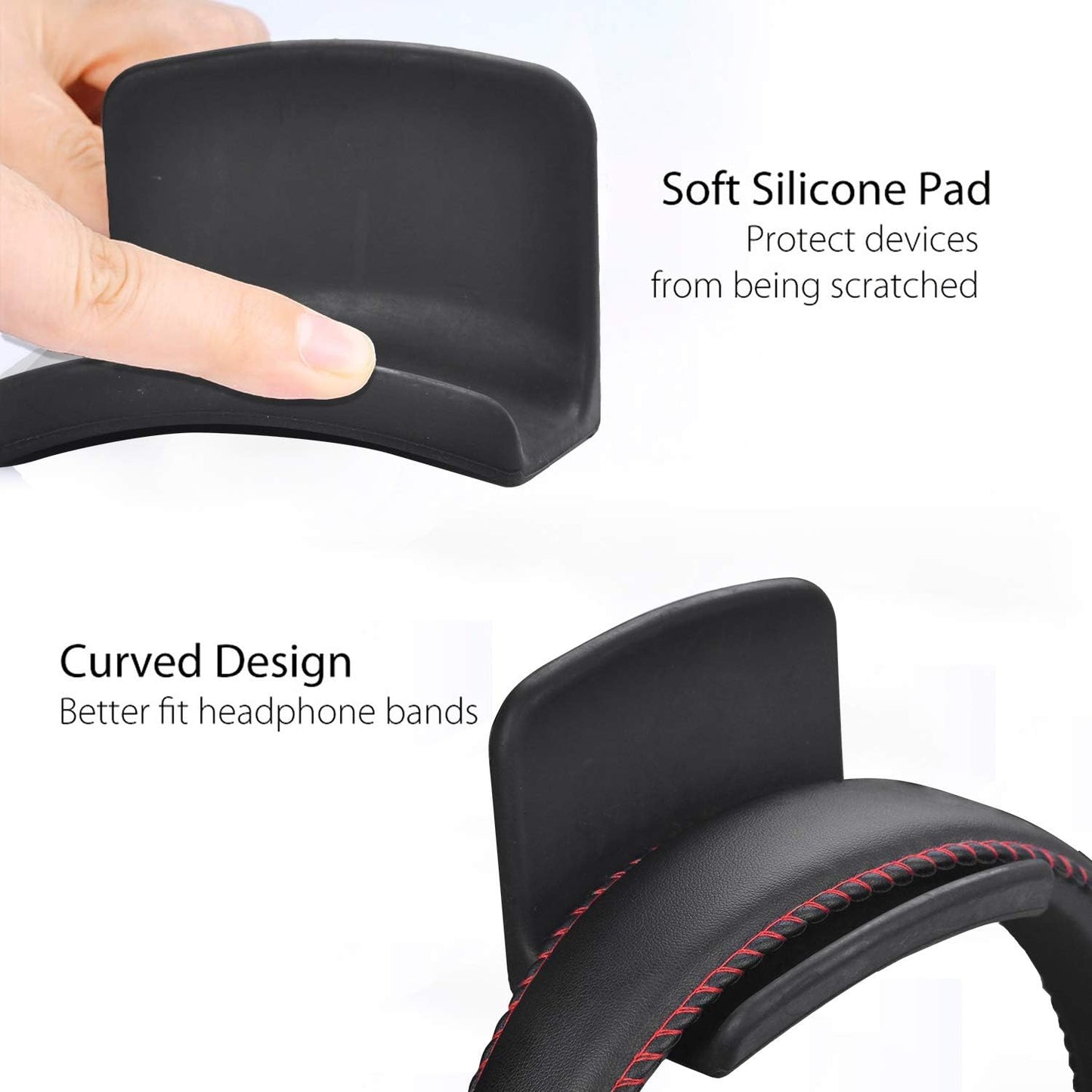 Avantree Neetto HS907 - Headphone Hanger Holder Wall Mount, Headset Hook Under Desk, Universal