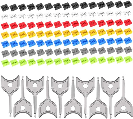 105 PCS USB Port Blockers with 10 Locks for PC, Laptop Removable Type-A Data Protection,Dust & Moisture Resistant Shield（Mixed Colors Packs Svailable for Port Sorting）