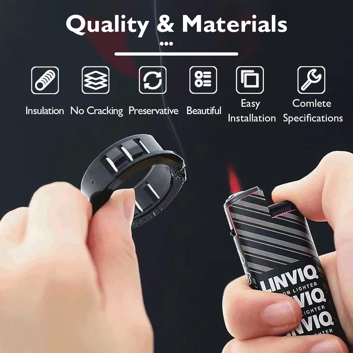 160 Pcs 6 Sizes Cable Snap-in Knockout Insulating Bushing Grommets Assortment Kit, 5/16, 3/8, 1/2, 5/8, 3/4, 1 Black Nylon Plastic Hole Grommets for Wiring, Wire Cord Hose Tubing Protector